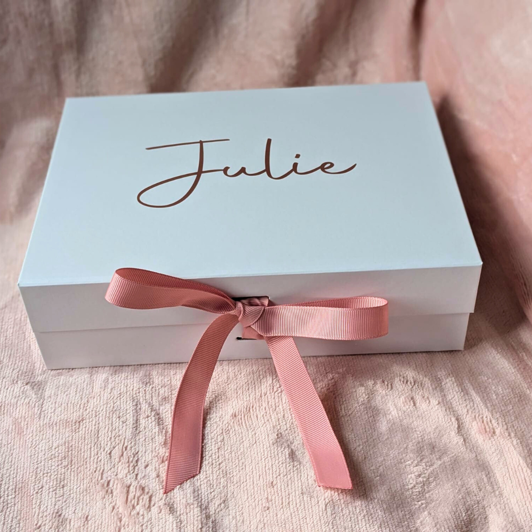 Medium Gift Box | Magnetic Ribbon Close Gift Box | Bridesmaid Proposal Box | A5 Gift Boxes | Personalised Gift Box | DIY Gifts