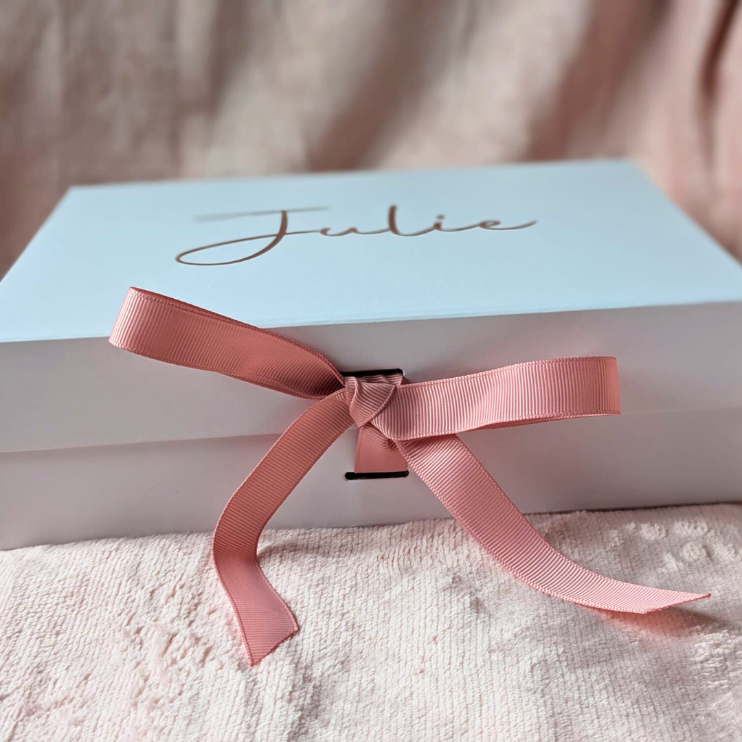 Medium Gift Box | Magnetic Ribbon Close Gift Box | Bridesmaid Proposal Box | A4 Gift Boxes | Personalised Gift Box | DIY Gifts