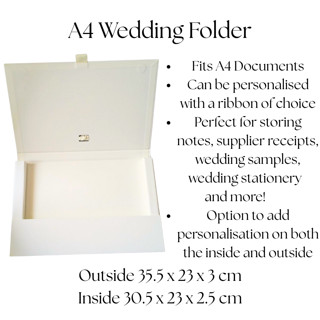 Personalised Wedding Folder (ivory) - *TESTER PRICE £10*