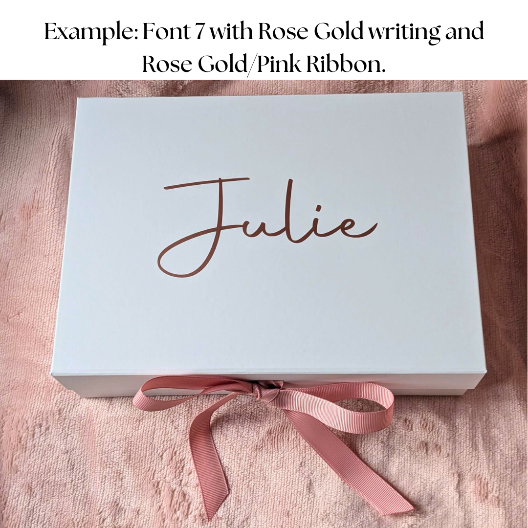 Medium Gift Box | Magnetic Ribbon Close Gift Box | Bridesmaid Proposal Box | A5 Gift Boxes | Personalised Gift Box | DIY Gifts