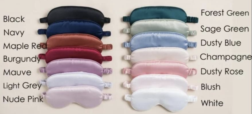 Personalised Eye Masks | Eye Mask Scrunchie Set | Wedding Party Gifts | Bridesmaid Proposal Gift | Sleep Eye Mask | Customisation options