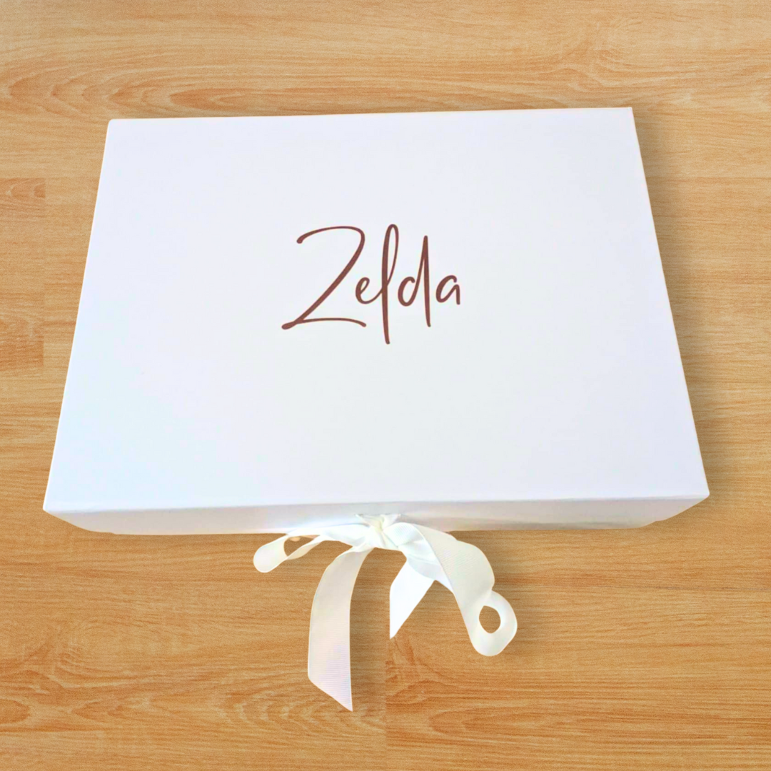 Medium Gift Box | Magnetic Ribbon Close Gift Box | Bridesmaid Proposal Box | A4 Gift Boxes | Personalised Gift Box | DIY Gifts