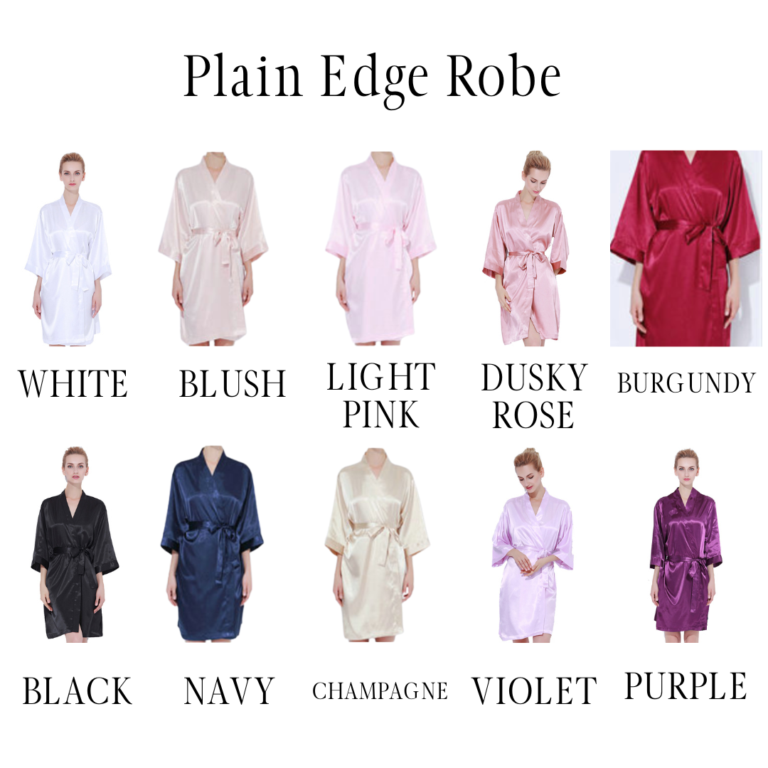 White Personalised Plain Edge Robe | Blush Personalised Plain Edge Robe | Light Pink Personalised Plain Edge Robe | Dusky Rose Personalised Plain Edge Robe | Burgundy Personalised Plain Edge Robe | Black Personalised Plain Edge Robe | Navy Personalised Plain Edge Robe | Champagne Personalised Plain Edge Robe | Violet Personalised Plain Edge Robe | Purple Personalised Plain Edge Robe