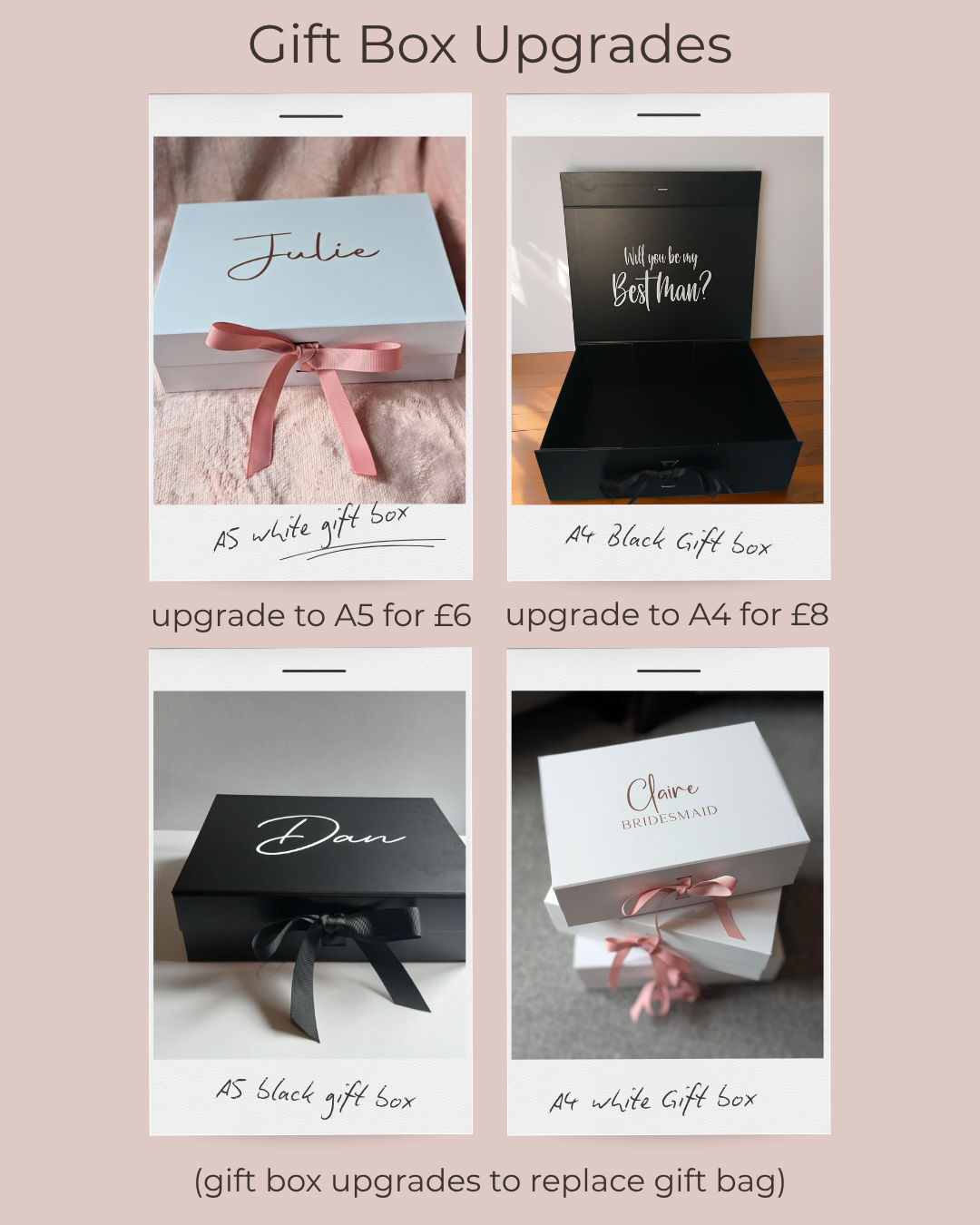 Silver Bridesmaid Gift Bundle (Kids Sizes) | Personalised Proposal Box UK