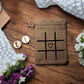 Personalised Initials Tic Tac Toe | Wedding Breakfast Games | Personalised Noughts And Crosses |