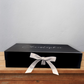 Extra Large Black Gift Box | Magnetic Ribbon Close | Groomsmen Proposal Box | A3 Personalised Gift Box