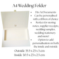 Personalised Wedding Folder (ivory) - *TESTER PRICE £10*