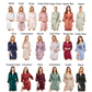 Bride and Bridesmaid Robes | 19 Colours Satin Lace Trim Robes!