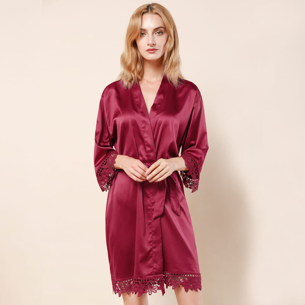 Red Bridesmaid Robe Customisable Bridesmaid Robe