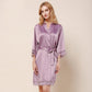 Mauve Light Purple Bridesmaid Robe Customisable Robe Name Robe Prom Robe