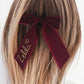 Christmas Hair Ribbon | Red Velvet Hair Bow