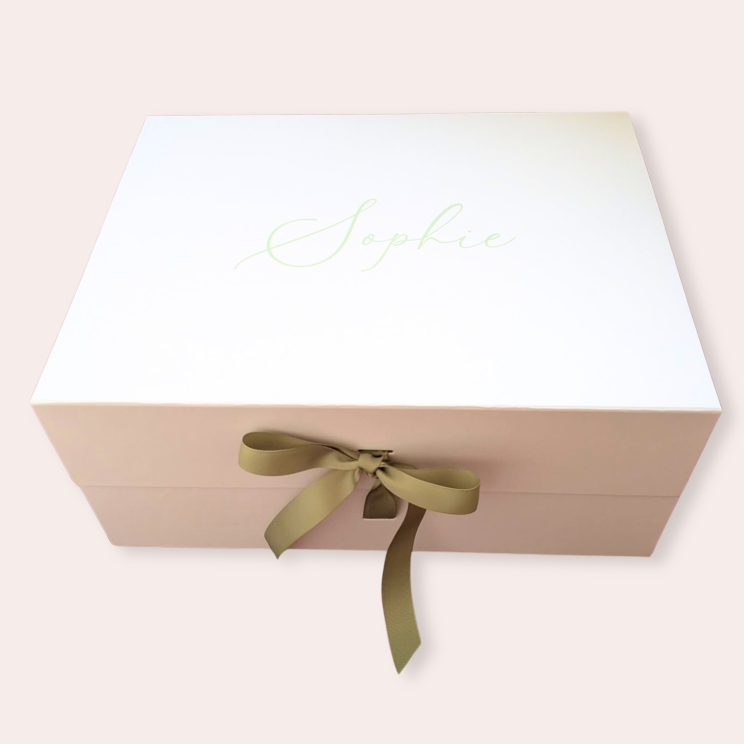 Deep Extra Large Luxury Personalised Gift Box (biggest size) | A3 Magnetic Ribbon Close Gift Boxes | Bridesmaid Proposal Box | Maid of Honour