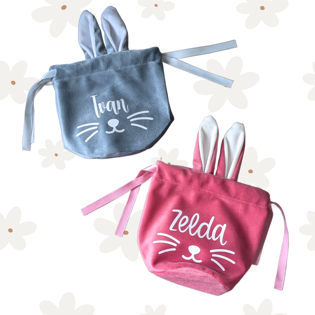 Easter Bunny Gift Bag - Personalised with Name