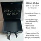 Black Small Luxury Gift Box with Black Ribbon and Personalised with 'will you be my Best Man?' in white cursive writing | Groomsmen proposal box | will you be my best man? | Birthday gift box | Graduation keepsake | Anniversary Gift | Memorial Box