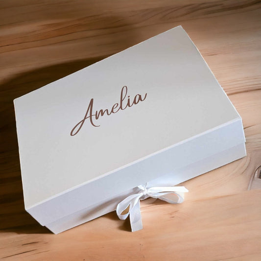 Extra Large Gift Box | Magnetic Ribbon Close Gift Box | Bridesmaid Proposal Box | A4 and A3 Gift Boxes | Personalised Gift Box | DIY Gifts